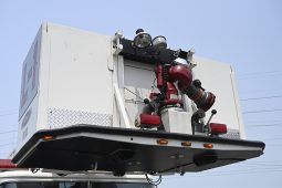 SOLD SOLD SOLD 1999 Pierce 100′ Aerial Platform Quint full