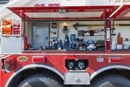 SOLD SOLD SOLD 2005 KME 95′ Mid-Mount Aerial Platform Quint full