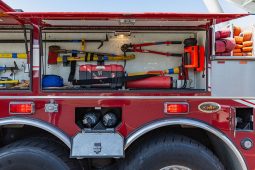 SOLD SOLD SOLD 2005 KME 95′ Mid-Mount Aerial Platform Quint full