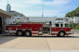 SOLD SOLD SOLD 1999 Pierce 100′ Aerial Platform Quint full
