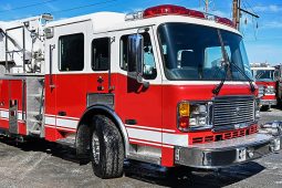 sold sold sold 2003 LTI 93′ Mid-Mount Aerial Platform Quint full