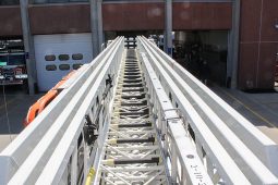 SOLD SOLD SOLD 1999 Pierce 100′ Refurbished Aerial Platform Quint full