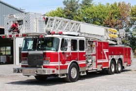 SOLD SOLD SOLD 2008 E-One 95′ Aerial Platform Quint