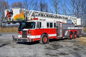 SOLD SOLD SOLD 1994 Pierce 100′ Aerial Platform Quint