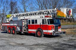 SOLD SOLD SOLD 1994 Pierce 100′ Aerial Platform Quint full
