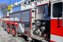 SOLD SOLD SOLD 1994 Pierce 100′ Aerial Platform Quint full