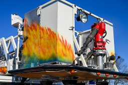 SOLD SOLD SOLD 1994 Pierce 100′ Aerial Platform Quint full