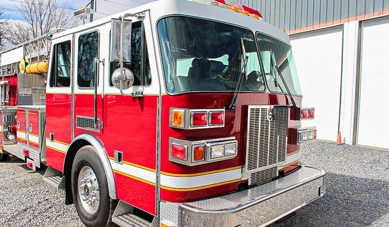 SOLD SOLD 1999 Sutphen 70′ Quint Midmount 1500/400 Platform full