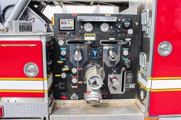 SOLD SOLD 1999 Sutphen 70′ Quint Midmount 1500/400 Platform full