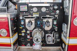 SOLD SOLD 1999 Sutphen 70′ Quint Midmount 1500/400 Platform full