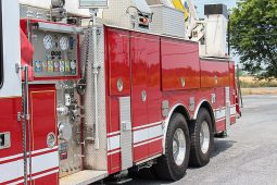 SOLD SOLD SOLD 1996 LTI 100′ Aerial Platform Quint with 2019 Refurb full