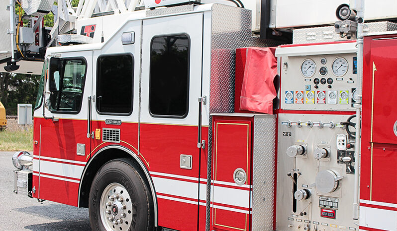 SOLD SOLD SOLD 1996 LTI 100′ Aerial Platform Quint with 2019 Refurb full