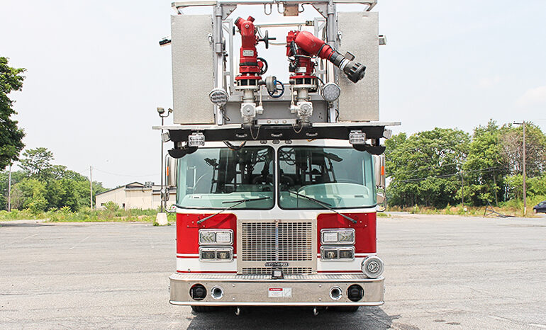 SOLD SOLD SOLD 1996 LTI 100′ Aerial Platform Quint with 2019 Refurb full