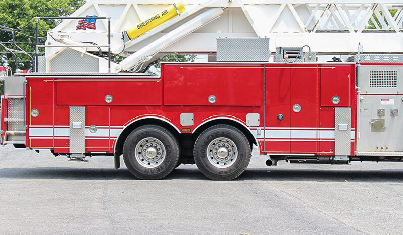 SOLD SOLD SOLD 1996 LTI 100′ Aerial Platform Quint with 2019 Refurb full