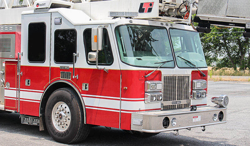 SOLD SOLD SOLD 1996 LTI 100′ Aerial Platform Quint with 2019 Refurb full