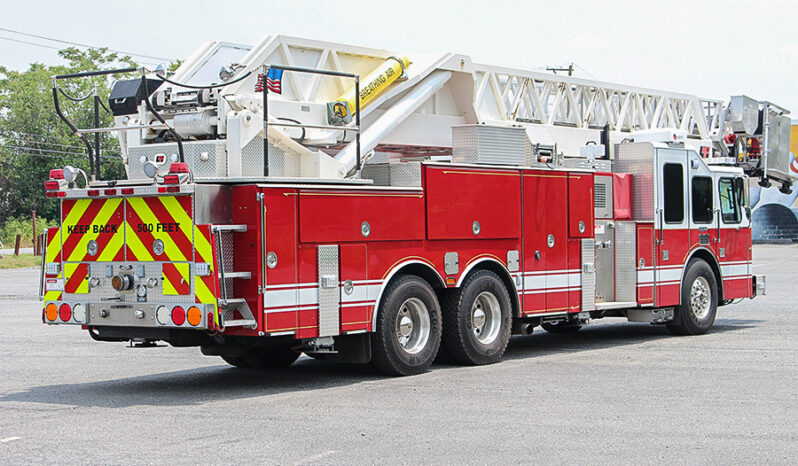 SOLD SOLD SOLD 1996 LTI 100′ Aerial Platform Quint with 2019 Refurb full