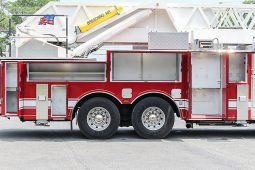 SOLD SOLD SOLD 1996 LTI 100′ Aerial Platform Quint with 2019 Refurb full
