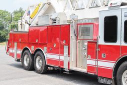 SOLD SOLD SOLD 1996 LTI 100′ Aerial Platform Quint with 2019 Refurb full