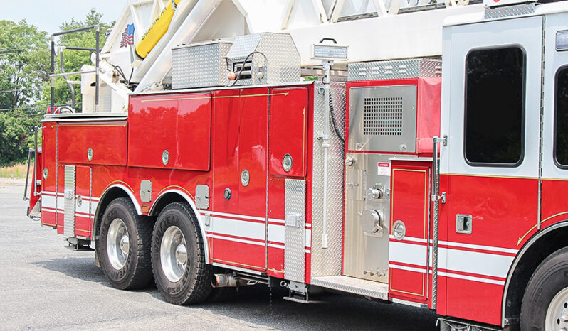 SOLD SOLD SOLD 1996 LTI 100′ Aerial Platform Quint with 2019 Refurb full