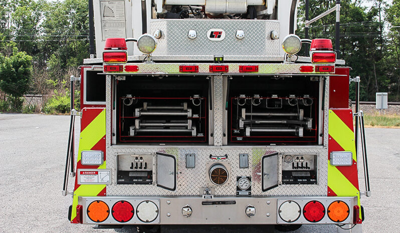 SOLD SOLD SOLD 1996 LTI 100′ Aerial Platform Quint with 2019 Refurb full