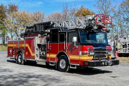 SOLD SOLD SOLD 2009 Pierce 75′ ALUMINUM LADDER Quint 1500/400 full