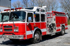 SOLD SOLD SOLD 2003 E-One 1500/1250 Rural Pumper With rear dump