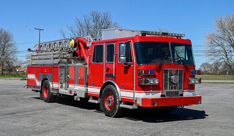 SOLD SOLD SOLD 2008 Sutphen 75′ Midmount Aerial Quint  1750/500 full