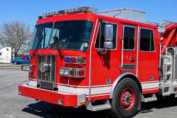 SOLD SOLD SOLD 2008 Sutphen 75′ Midmount Aerial Quint  1750/500 full