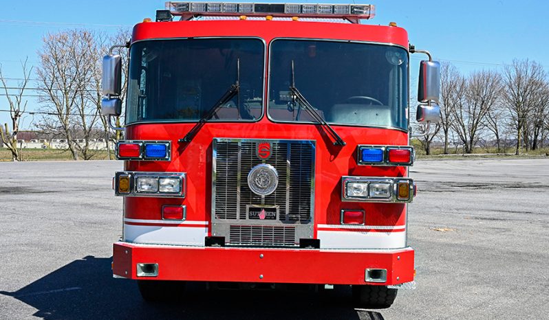 SOLD SOLD SOLD 2008 Sutphen 75′ Midmount Aerial Quint  1750/500 full