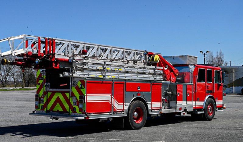 SOLD SOLD SOLD 2008 Sutphen 75′ Midmount Aerial Quint  1750/500 full