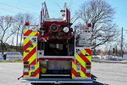 SOLD SOLD SOLD 2008 Sutphen 75′ Midmount Aerial Quint  1750/500 full