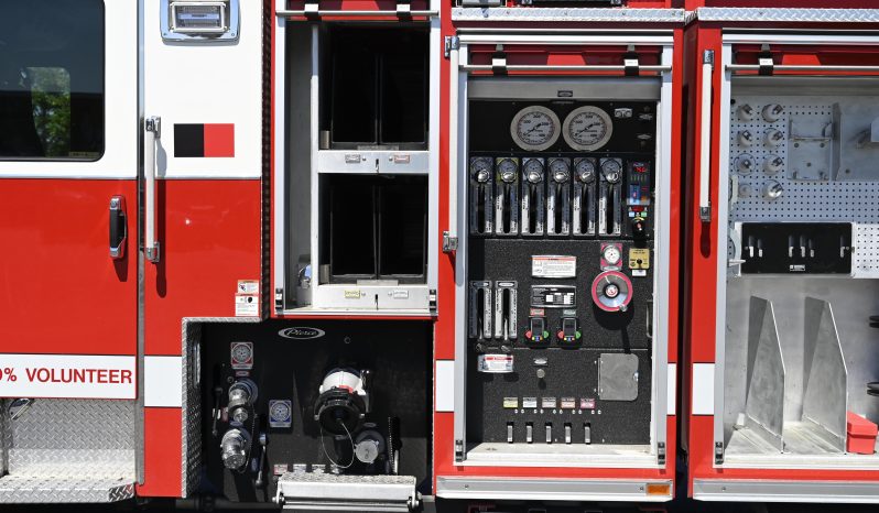 SOLD SOLD SOLD  2018 Pierce Enforcer 107′ Aerial Quint 1500/500 full