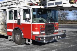 SOLD SOLD SOLD 2002 HME 110′ Aerial Platform Quint full