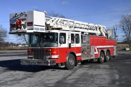 SOLD SOLD SOLD 2002 HME 110′ Aerial Platform Quint