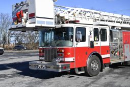 SOLD SOLD SOLD 2002 HME 110′ Aerial Platform Quint full