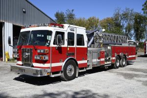 2001 Sutphen 95′ Midmount Platform with Pump