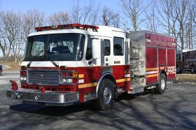 SOLD SOLD 2003 American Lafrance 1500/1000 Rescue Pumper With light tower