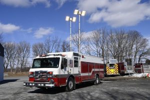 2014 Pierce Walk Around Rescue with Dual Light Towers