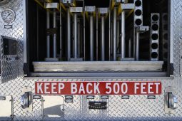 2004 Pierce 105′  Rear Mount Aerial full